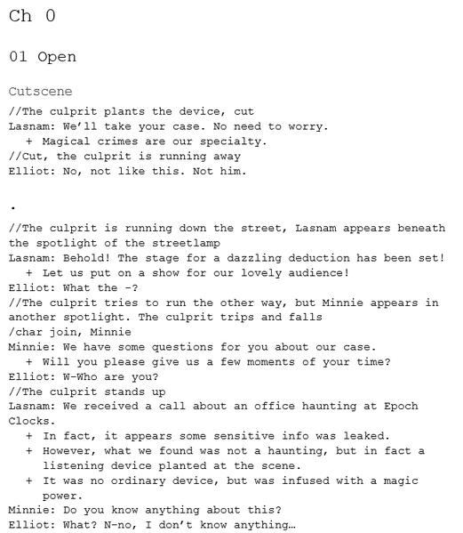 Script in Google Docs