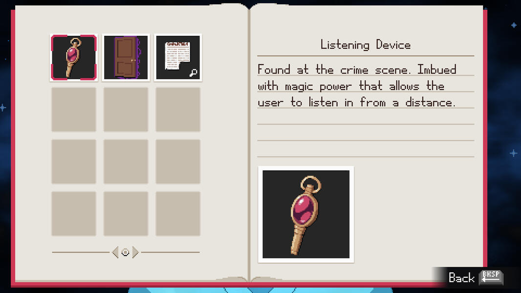 UI - Evidence Inventory